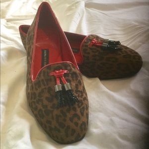 Dana Bachman leopard flats. Size 7.5. New